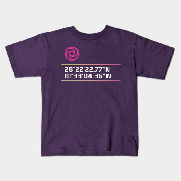 Epcot Journey Into Imagination Coordinates Kids T-Shirt by BuzzBenson